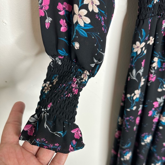 Nanette Lepore long sleeve, high low floral dress - Picture 3 of 10